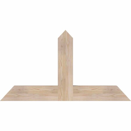 Ekena Millwork Portland Smooth Timber Gable Bracket, Douglas Fir, 48"W x 26"H x 3 1/2"D x 5 1/2"F, 13/12 Pitch GBW048X26X0406POR00SDF